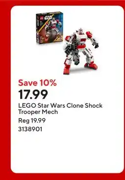 Staples LEGO Star Wars Clone Shock Trooper Mech offer