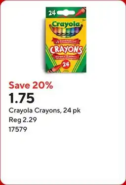 Staples Crayola Crayons offer
