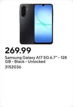 Staples Samsung Galaxy A17 5G 6.7 - 128 GB - Black - Unlocked offer