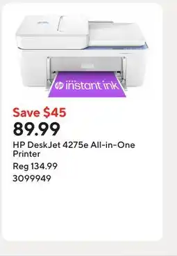 Staples HP DeskJet 4275e All-in-One Printer offer