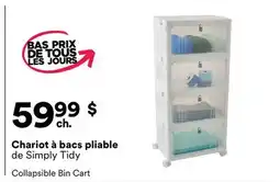 Michaels Chariot à bacs pliable de Simply Tidy offer