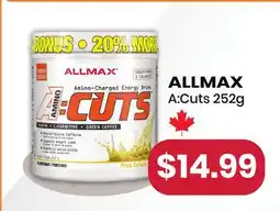 Healthy Planet ALLMAX A:Cuts offer