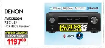 2001 Audio Video AVRX2800H Denon 7.2 Ch. 8K HDR HEOS Receiver offer