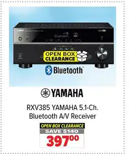 2001 Audio Video RXV385 YAMAHA 5.1-Ch. Bluetooth A/V Receiver offer