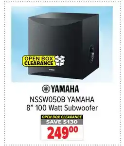 2001 Audio Video NSSW050B YAMAHA 8 100 Watt Subwoofer offer
