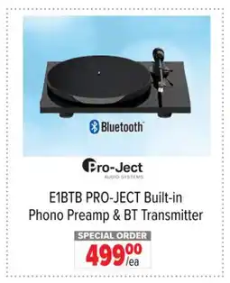 2001 Audio Video E1BTB PRO-JECT Built-in Phono Preamp & BT Transmitter offer
