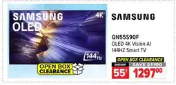 2001 Audio Video QN55S90F SAMSUNG OLED 4K Vision AI 144HZ Smart TV 55 offer