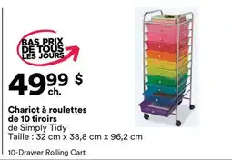 Michaels Chariot à roulettes de 10 tiroirs de Simply Tidy offer