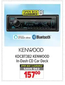 2001 Audio Video KDCBT382 KENWOOD In-Dash CD Car Deck offer