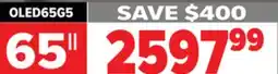 2001 Audio Video OLED65G5 LG 65 OLED evo AI G5 4K Smart TV 2025 offer