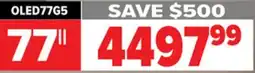 2001 Audio Video OLED77G5 LG 77 OLED evo AI G5 4K Smart TV 2025 offer