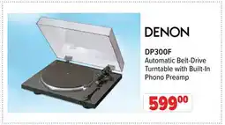 2001 Audio Video DP300F Denon Automatic Belt-Drive Turntable with Built-In Phono Preamp offer
