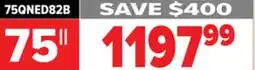 2001 Audio Video 75QNED82B LG 75 QNED evo AI MiniLED offer