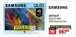 2001 Audio Video QN75Q7F SAMSUNG QLED Q HDR 1500 Quantum Dot 75 offer