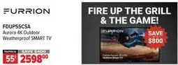 2001 Audio Video FDUP55CSA FURRION Aurora 4K Outdoor Weatherproof SMART TV 55 offer