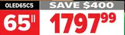 2001 Audio Video OLED65C5 LG 65 OLED evo AI C5 4K Smart TV 2025 offer