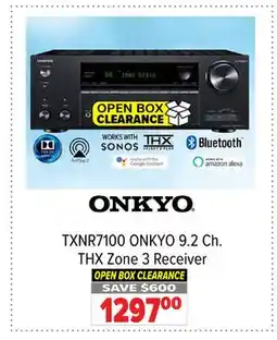 2001 Audio Video TXNR7100 ONKYO 9.2 Ch. THX Zone 3 Receiver offer