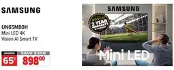 2001 Audio Video UN65M80H SAMSUNG Mini LED 4K Vision AI Smart TV 65 offer