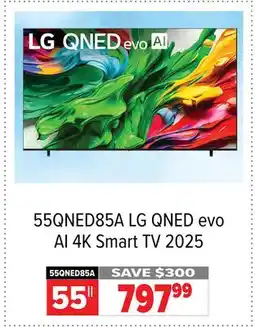 2001 Audio Video 55QNED85A LG QNED evo AI 4K Smart TV 2025 55 offer