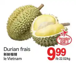 T&T Supermarket DURIAN FRAIS offer