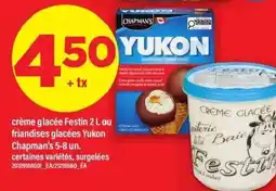 Maxi Crème glacée festin ou friandises glacées yukon chapman's offer