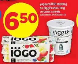 Maxi Yogourt iögo ou siggi's offer