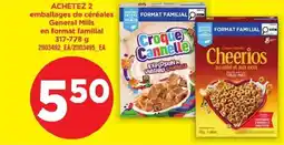 Maxi Emballages de céréales general mills en format familial offer