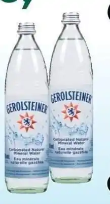 Sobeys GEROLSTEINER Carbonated Natural Mineral Water offer