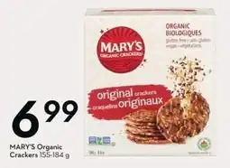 Sobeys MARY'S Organic Crackers offer