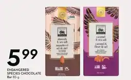 Sobeys Endangered species chocolate Bar offer