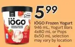 Sobeys IÖGO Frozen Yogurt offer