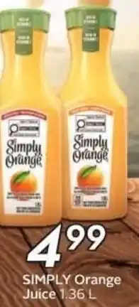 Sobeys SIMPLY Orange Juice offer