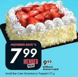 Sobeys Small Bar Cake Strawberry Topped offer