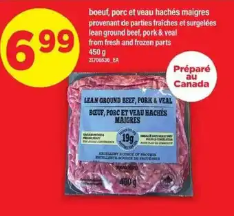 Maxi Boeuf, porc et veau hachés maigres offer