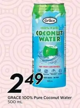 Sobeys GRACE 100% Pure Coconut Water offer