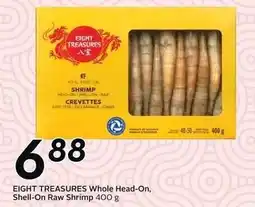 Sobeys EIGHT TREASURES Whole Head-On, Shell-On Raw Shrimp offer