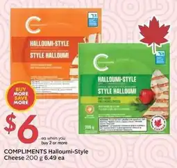 Sobeys COMPLIMENTS Halloumi-Style Cheese offer