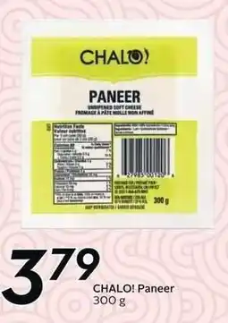 Sobeys CHALO! Paneer offer