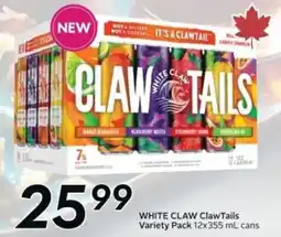 Sobeys WHITE CLAW Claw Tails Variety Pack offer