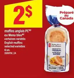 Maxi Muffins anglais pcmd ou menu bleumc offer