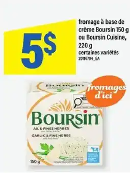 Maxi Fromage à base de crème boursin ou boursin cuisine offer