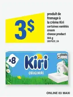 Maxi Produit de fromage à la crème kiri offer