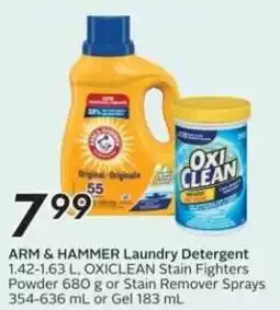 Sobeys ARM & HAMMER Laundry Detergent , OXICLEAN Stain Fighters offer
