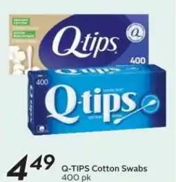 Sobeys Q-TIPS Cotton Q-TIPS Cotton Swabs 400 pk offer