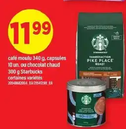 Maxi Café moulu, capsules ou chocolat chaud + starbucks offer