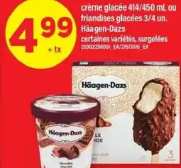Maxi Crème glacée ou friandises glacées häagen-dazs offer