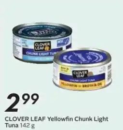 Sobeys CLOVER LEAF Yellowfin Chunk Light Tuna offer