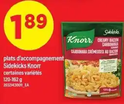 Maxi Plats d'accompagnement sidekicks knorr offer