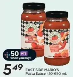 Sobeys EAST SIDE MARIO'S Pasta Sauce offer