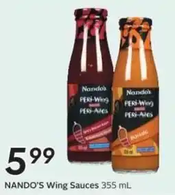 Sobeys NANDO'S Wing Sauces offer